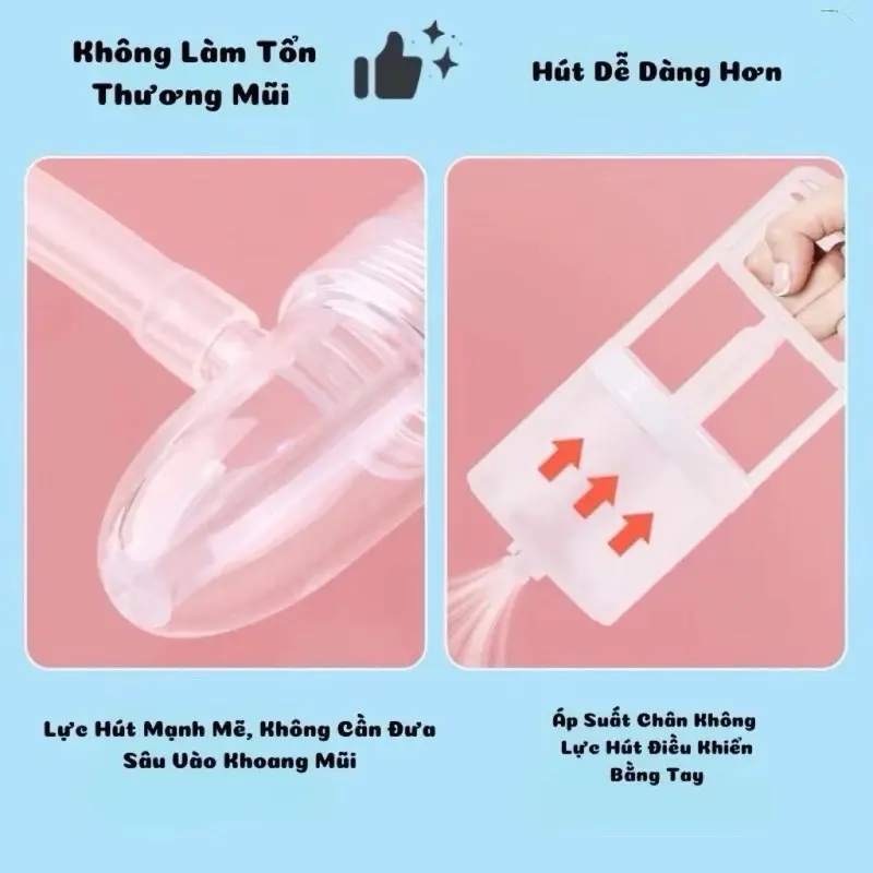 ￼Dụng cụ hút mũi cầm tay thế hệ mới, lực hút mạnh, êm, an toàn cho bé 2