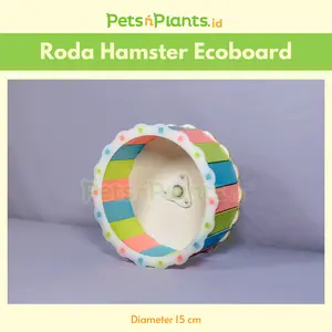 PnP ECO WHEEL LITE - Roda Hamster Ecoboard Pelangi 15 CM Rainbow Hamster Silent Wheel