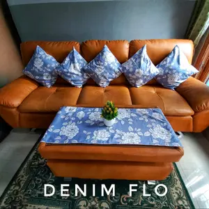 Sarung sofa 5 + 1 taplak bolak balik