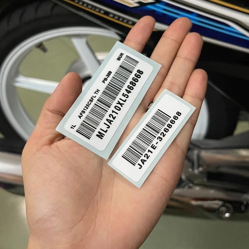 Tem mã vạch Thái Lan dán xe máy