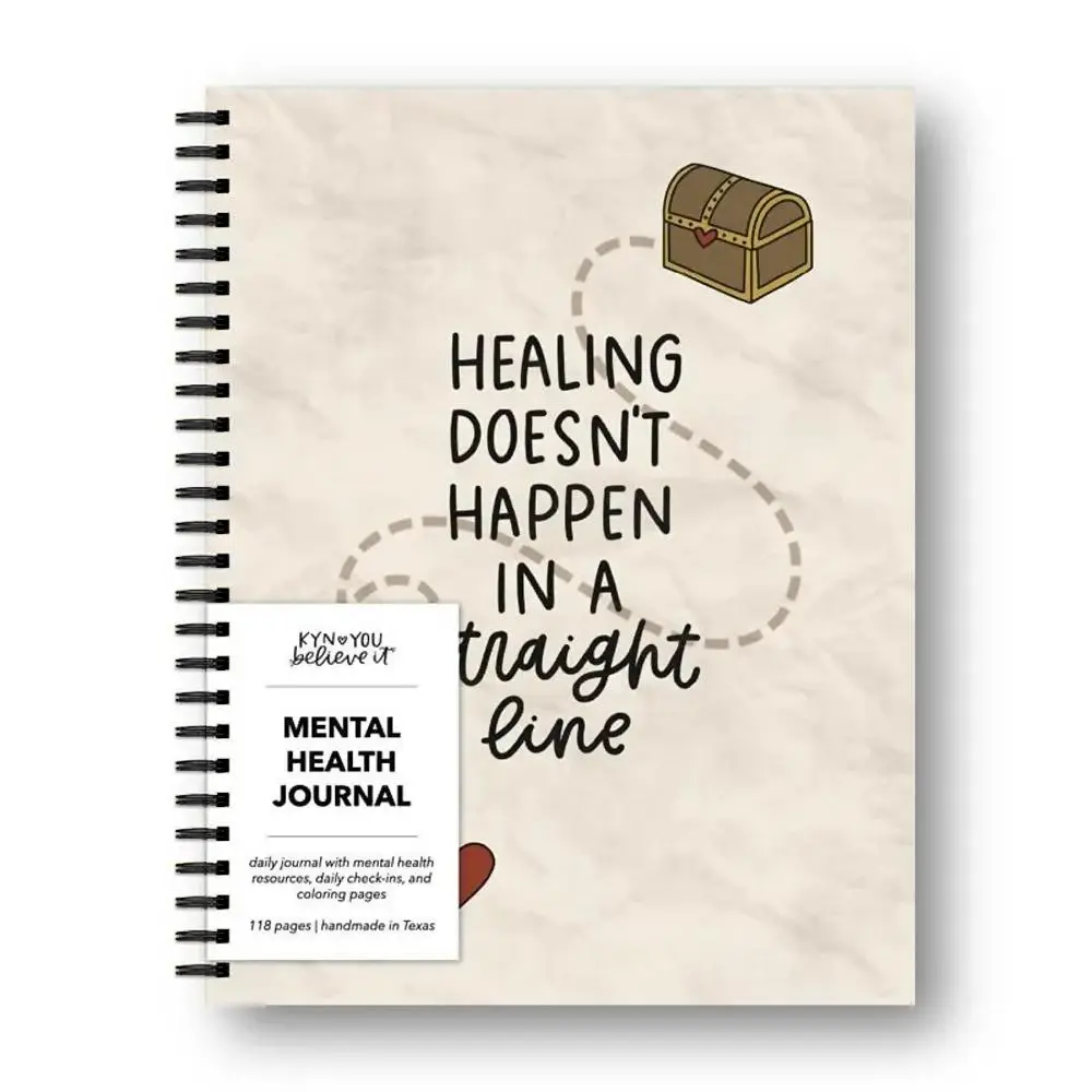 Mental Health Journal, 1 Count Self-care Journal Notebook, Daily Gratitude Program Notebook, Gifts for Friends, School Counselors, Therapists