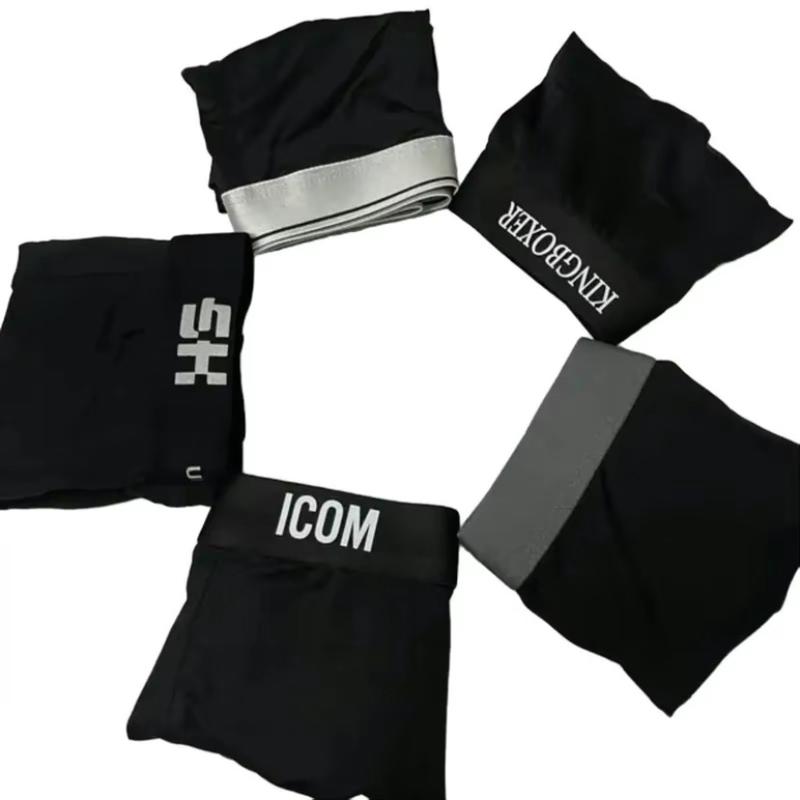 Combo Quần Sịp Nam Full Màu Đen Mix Các Mẫu Khác Nhau Quần Lót Nam Chất Liệu Thun Lạnh Mềm Mịn Co Dãn Tốt Từ 50-85kg Boxer 4