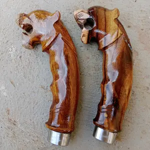 GAGANG SIAP PASANG UKIR SINGA KAYU JUAR/JOHAR