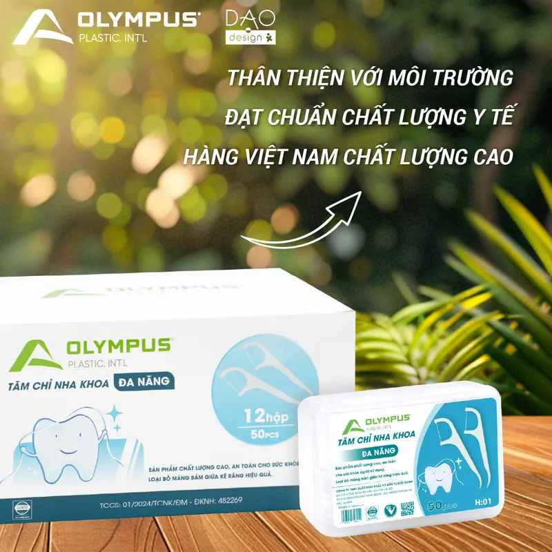 ( Túi 80 chiếc ) Tăm chỉ nha khoa Olympus cao cấp | Tăm chỉ loại 1 | Hàng chính hãng | Tăm chỉ đa năng 2