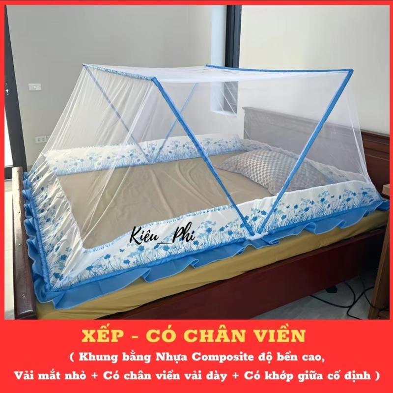 Màn chụp tự bung xếp thông minh - màn mùng ngủ chống muỗi gấp gọn không khoan tường cao cấp Kiều Phi