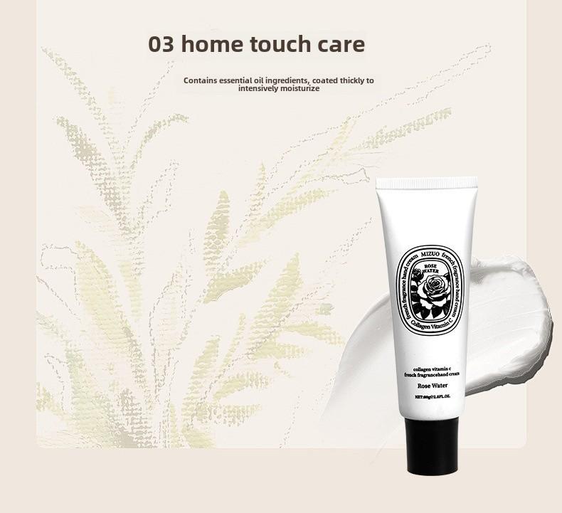 Product Introduction of MIZUO Collagen Hand Cream Rose Water Fig Moisturizing Gift for Women 9