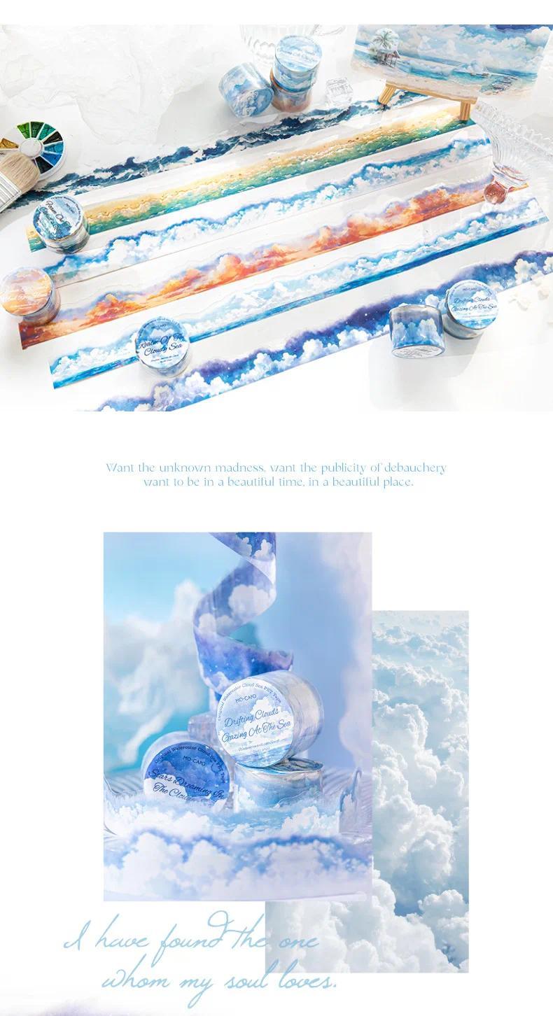 Product Introduction of Băng Dính Keo PET Cắt Dán Cổ Điển JIANWU, 30mm * 200cm, Đi Bộ Hướng Về Biển Mây Chủ Đề, Thích Hợp Cho Tạp Chí Tự Làm Sáng Tạo Và Văn Phòng Phẩm, Phong Cách Cổ Điển 8