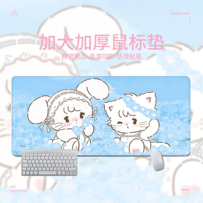 Product Introduction of แผ่นรองเมาส์ Mikko ขนาดใหญ่ สไตล์สาวน้อยสีชมพู ดีไซน์การ์ตูนน่ารัก กันลื่น เหมาะสำหรับคีย์บอร์ดคอมพิวเตอร์ แผ่นรองโต๊ะหอพัก ใหม่ในปี 2025 15