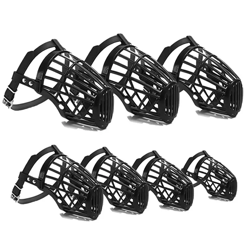 Omhbaff-Giỏ Nhựa Có Thể Điều Chỉnh Cho Chó, Rọ Mõm Cho Chó Con, Nắp Miệng, Chống Sủa, Đồ Dùng Cho Thú Cưng 7