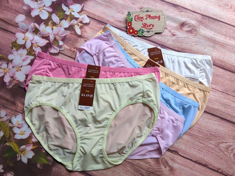 Combo 5 - 10 Quần Lót Nữ Thun Lạnh  (3257) Size (75-100 Kg) Siêu Co Giãn Thoáng Mát Siêu Mịn 2