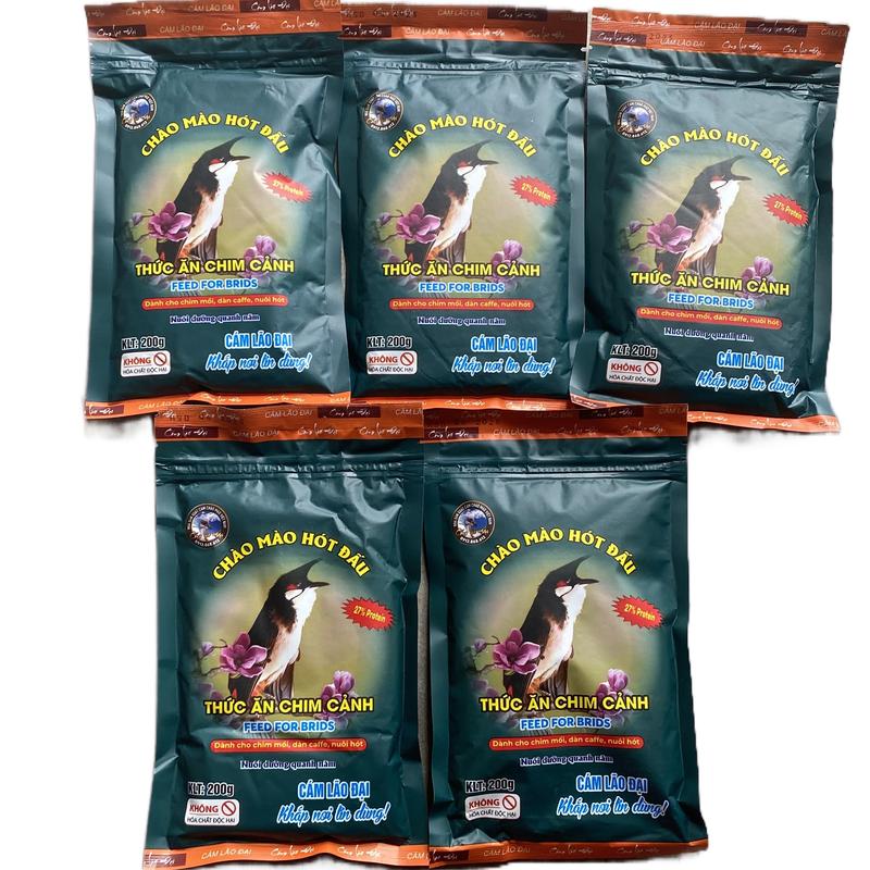 MUA 4 Tặng 1 cám chào mào hót đấu LÃO ĐẠI - mua 8 tặng 2 thức ăn chim cảnh kích