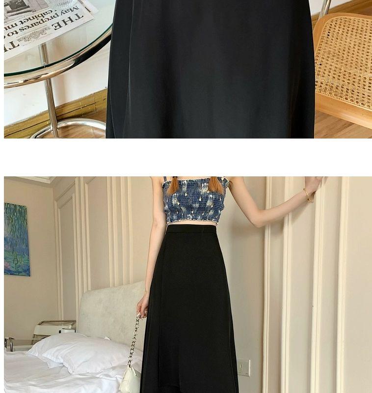 Product Introduction of Chân Váy Màu Đen, Ngoại Cỡ, Chân Váy Chữ A Che Hình Quả Lê Cạp Cao Bất Đối Xứng Dành Cho Phụ Nữ, Cô Gái Đầy Đặn, Che Bụng, Váy Ôm Sát 16
