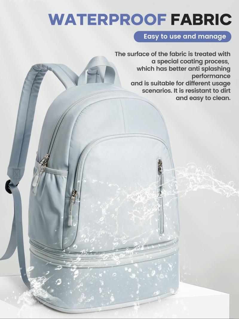 Product Introduction of Large Capacity Travel Backpack, Multi-compartment Waterproof Anti-theft Travel Backpack, Independent Shoe Compartment Design Backpack for Men & Women 5