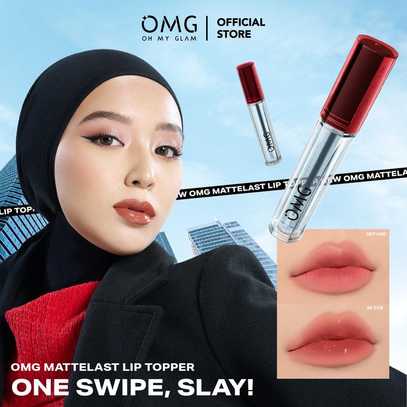 OMG OH MY GLAM Gloss Lip Finish 2.7g - Lip Gloss - Transform Your Lip Cream From MATTE to GLOSS for THE VINYL LIP LOOK! 0