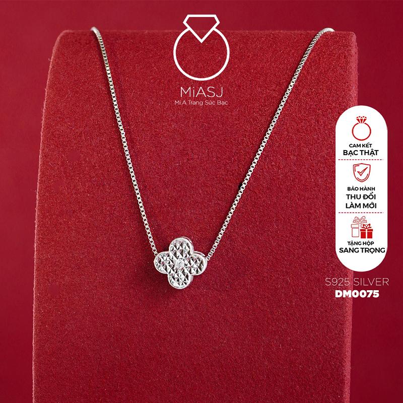 Dây chuyền nữ liền mặt Bạc Ý S925 sáng đẹp cao cấp - DM0075,DM0076,DM0081,DM0083