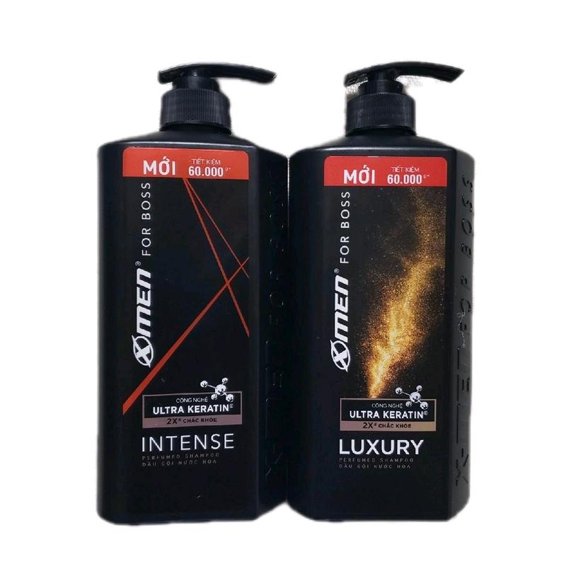 Dầu gội nước hoa XMEN FOR BOSS INTENSE và LUXURY - 180G 650G Chăm Sóc Tóc Dưỡng Tóc suat am go i nam sữa tắm