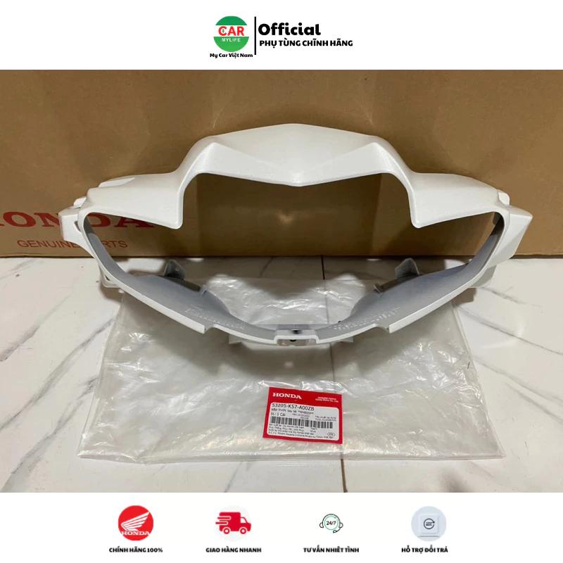 Nắp trước tay lái - Ốp đầu HONDA BLADE Số năm 2017-2018-2019-2021 màu Trắng (Phanh đĩa). *NHB55P* 53205K57A00ZB Phụ Kiện Phụ Tùng