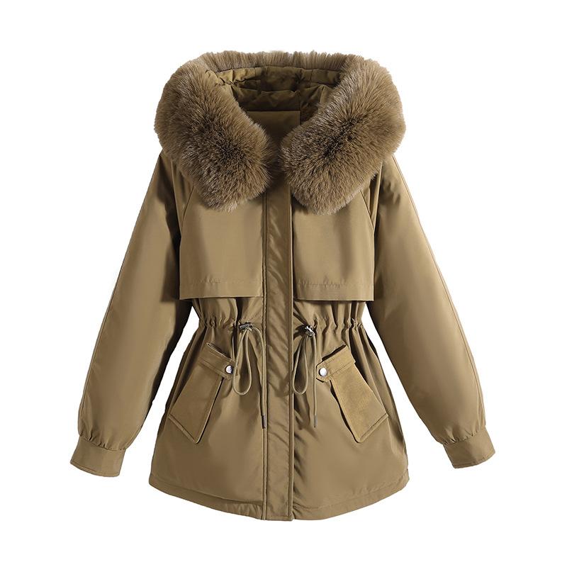 Áo Parka Đệm Nhung, Áo Khoác Dày Dặn, Dành Cho Nữ, Quần Áo Mùa Đông Mới, Phong Cách Hàn Quốc, Áo Khoác Đệm Bông Nhỏ Quần Áo Cotton Lông Cừu, Áo Khoác Cotton Top Jacket Women 4