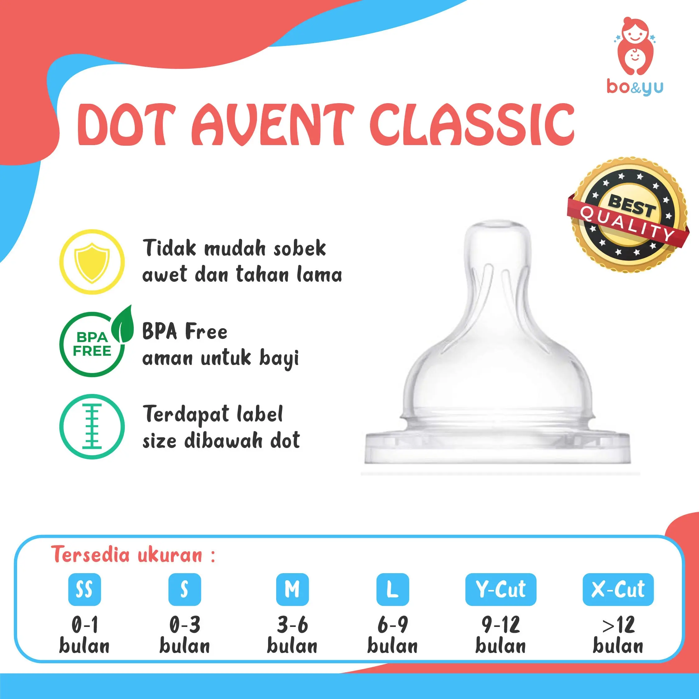 DOT UNTUK PHILIPS AVENT CLASSIC DOT BAYI BOTOL PHILPIS AVENT