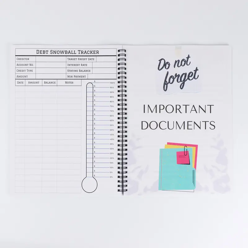Cleaning Tool Pattern Planner Notebook, 1 Count Weekly & Monthly Planner Notebook, Household Cleaning Schedule Notebook, Office Stationery & Calendar Supplies 7