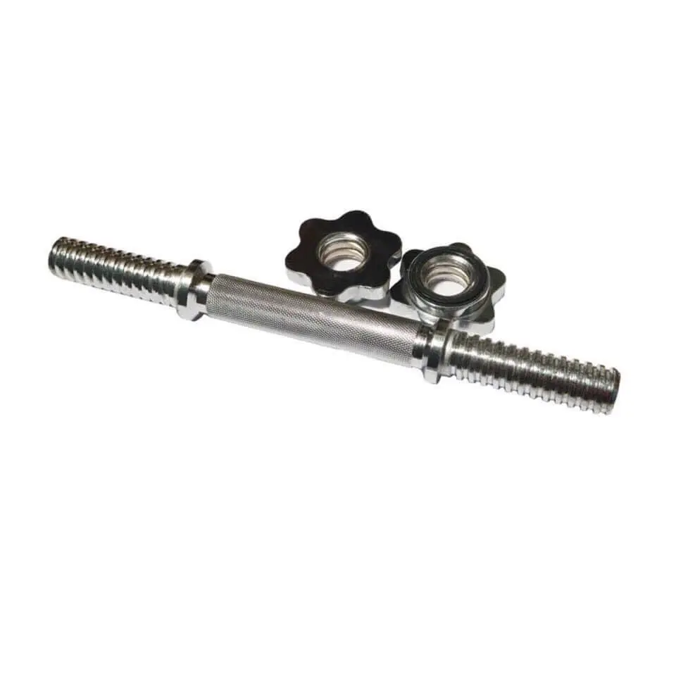 Đòn tạ tay 35cm sắt mạ inox phi 25