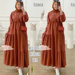 MIDI DRESS KIRANIA / BISA COD / MIDI DRESS WANITA TERBARU 2023 / MODERN VIRAL