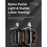 Gambar Rci Rokbros BP2501 Pedal Sepeda Nylon Bicycle Pedals MTB Road 370011 Ultralight Outdoor Sport - Black dari Rockbros Cycling Indonesia Kota Administrasi Jakarta Utara 4 Tokopedia