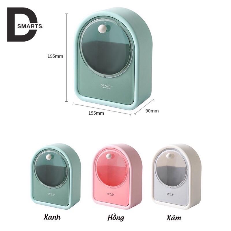 ￼Hộp đựng bông tẩy trang  -Hộp để đồ đa năng treo tường 4