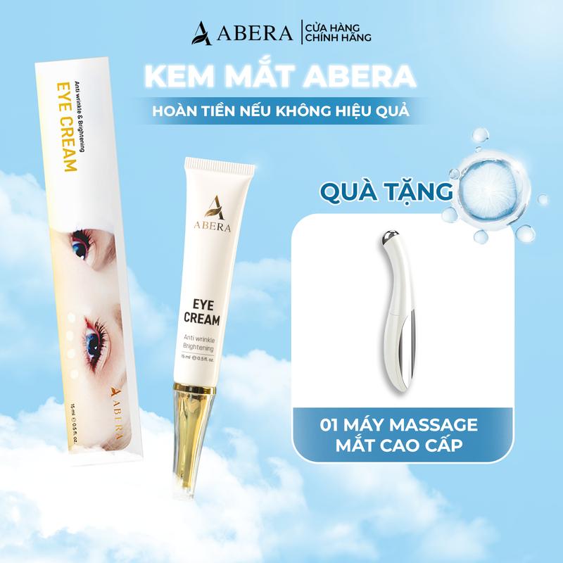 Kem Mắt Abera 15ml - Hỗ Trợ Cải Thiện Quầng Thâm Mắt - Tặng Kèm 01 Máy Massage Mắt