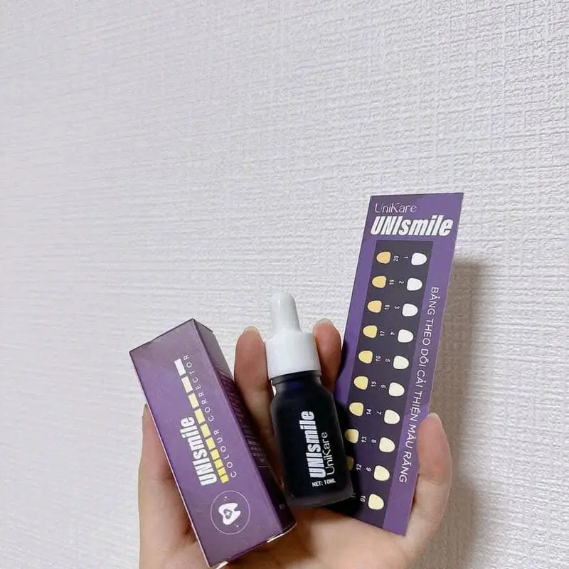 Serum Trắng Răng UNIsmile & Serum Unikare Cải Thiện Răng Vàng ( 1 Chai ) 7