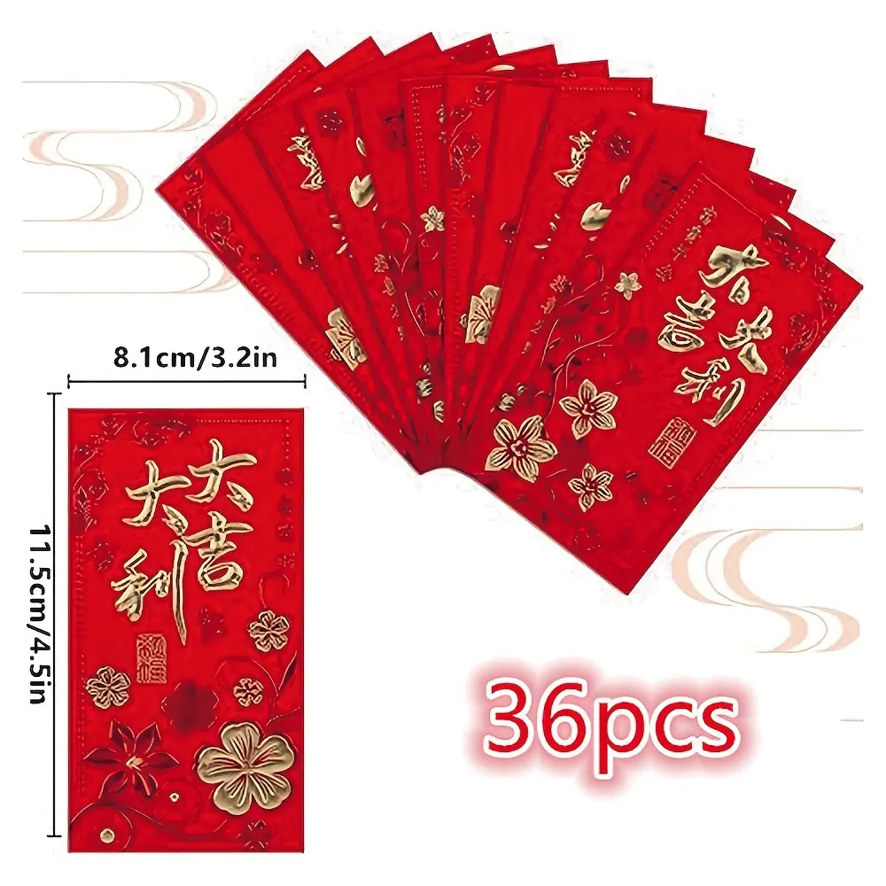 New Year Red Envelope 2025, Plum Blossom Pattern Red Envelope Spring Festival Cash Red Envelope to Meet The Lunar New Year, Weddings, Birthdays, New Year'S Money Envelopes, Meeting Gifts, Etc., to Welcome The New Year.