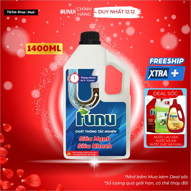Thông cống Funu siêu mạnh, giải pháp hoàn hảo cho đường ống tắc nghẽn ĐỌC KỸ LƯU Ý, MÔ TẢ, TRƯỚC KHI MUA HÀNG - Hàng chính hãng Làm Sạch bột  tẩy bồn cầu bột tiêu huỷ hầm cầu