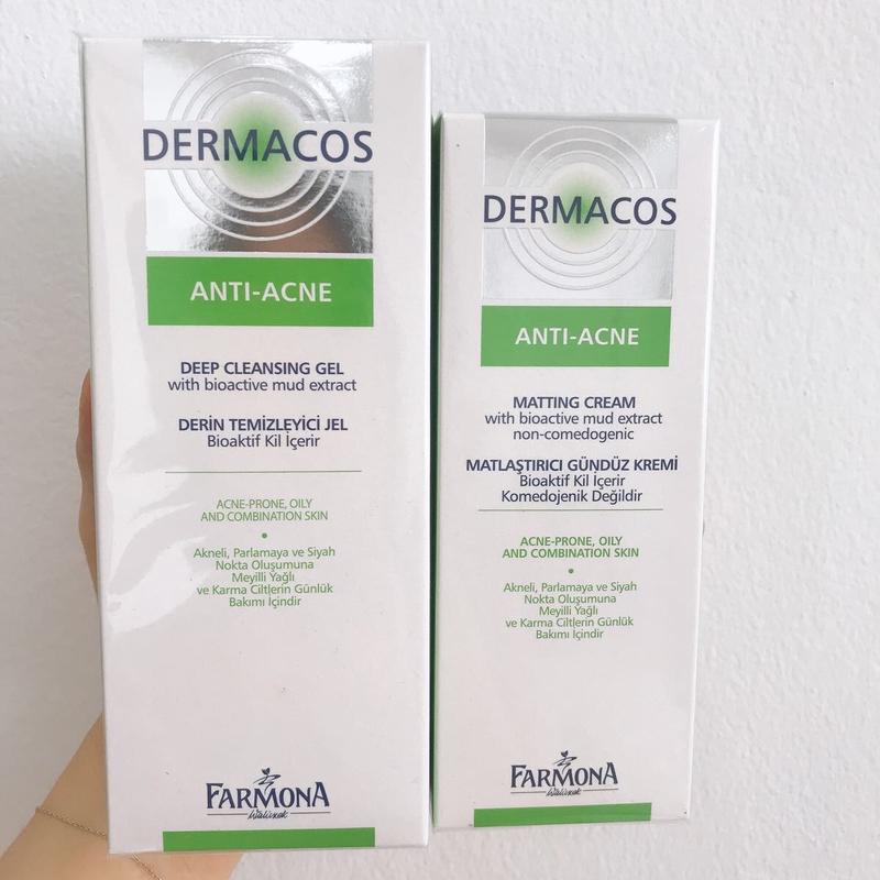 Combo Sữa rửa mặt và kem bôi kiềm dầu farmona dermacos cho da dầu mụn
