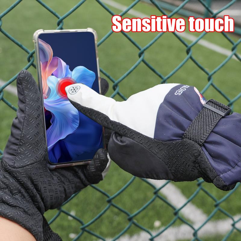 Product Introduction of Winter Skiing Warm Gloves Thickened Adding Velvet Men Women Outdoors Riding Anti Cold Warm Waterproof Material Gloves 24