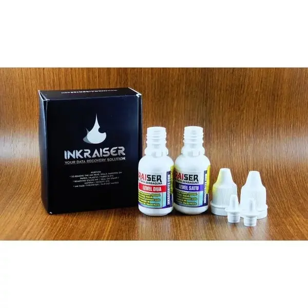 Penghapus Tinta INKRAISER toner Stempel Print Ketikan Putih Plastik Cairan Mesin Printer 6