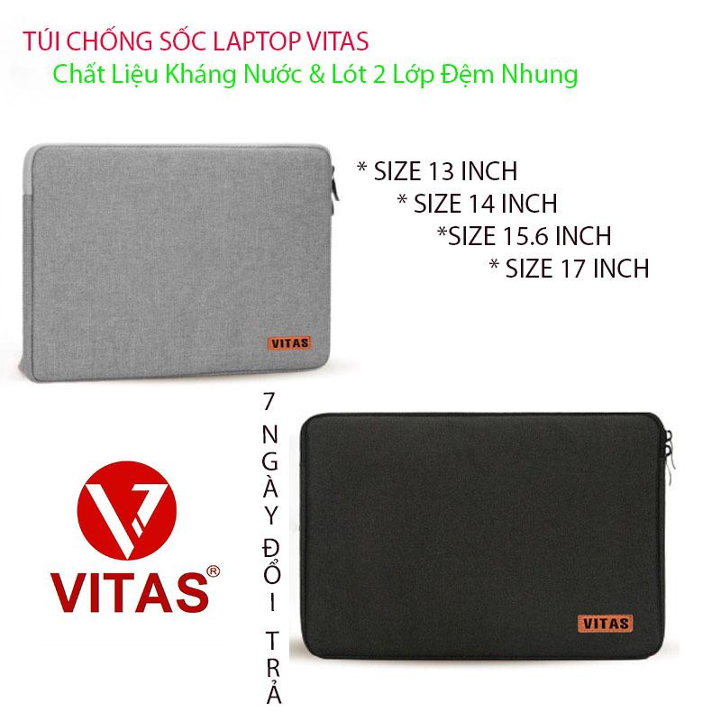 Túi Chống Sốc Macbook Ultrabook VITAS-SPTRIP CS01 Ngăn đựng 13 Inch 14 Inch 15.6 Inch 17 Inch - Túi nam nữ Bag Đựng Chữ Nhật Đồng Balo Hình Chữ Nhật Nhung laptop
