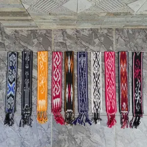 ikat kepala tenun etnik ATBM 100% ikat kepala motif dayak lombok tenun etnik