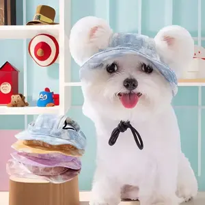 Topi Motif Galaxi Untuk Anjing Kucing / Topi Summer Anjing Kucing / Pet Hat / Aksesoris Kepala Hewan Peliharaan