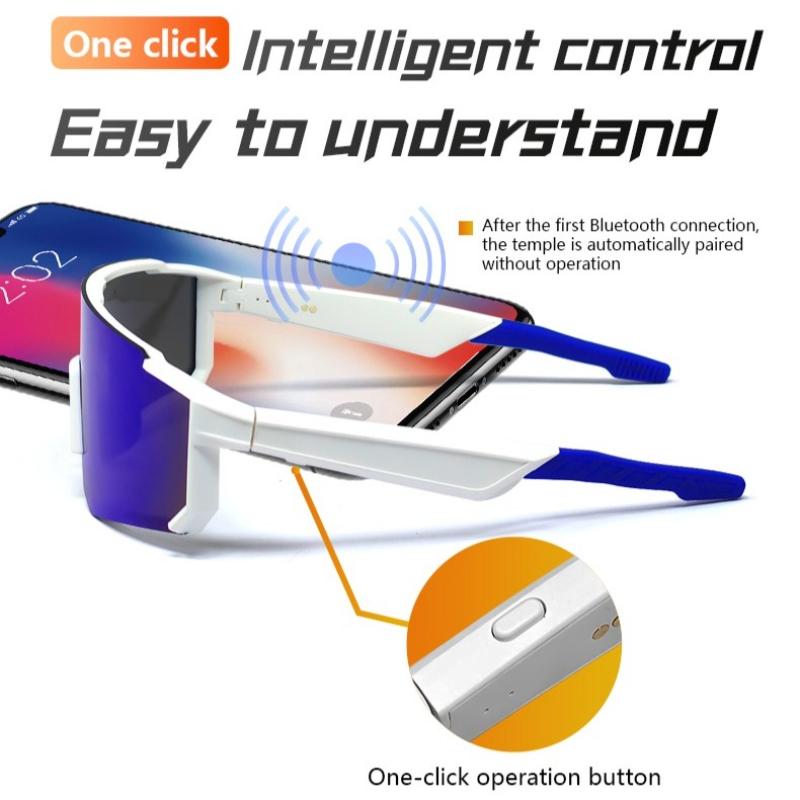 QY-Pro1 Bluetooth Smart Glasses AI Intelligent Translation Sunglasses Voice Remote Control Music Eyewear Waterproof Eyeglasses