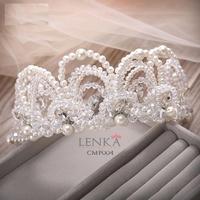 Gambar [BISA COD] WEDDING CROWN TIARA BRIDAL MAHKOTA AKSESORIS PESTA PUTIH CMP004 - Putih dari Lenka Wedding Shop Kota Surabaya 1 Tokopedia