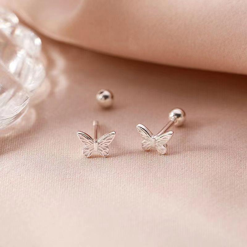 Product Introduction of Bông Tai Đinh Tán Hình Bướm Xoắn Ốc Cho Phụ Nữ Và Trẻ Em Gái, 1 Đôi, Rỗng, Nơ, Xương Tai, Bóng, Cho Tiệc Cưới, Món Quà Tinh Xảo Mới 22