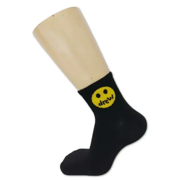kaos kaki oldschool / kaos kaki motif (smaile pendek hitam) Dewasa Lembut Nyaman 1