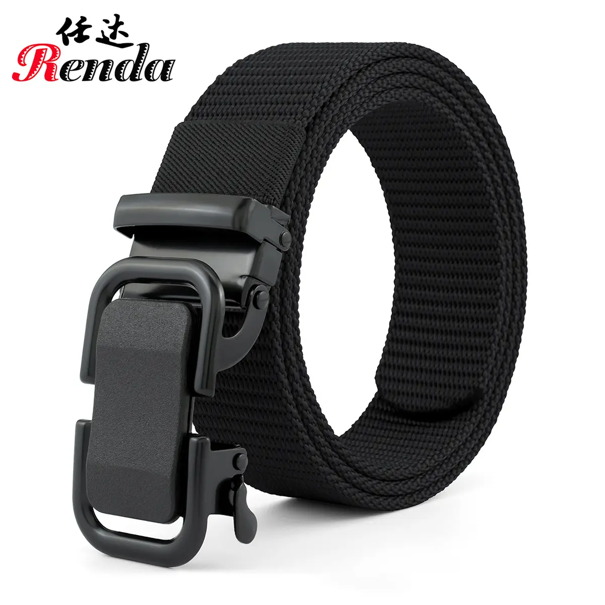 New Automatic Buckle Fabric Belt Men's Belt Wholesale Military Enthusiast Accessories Outdoor Tactical Woven Belt