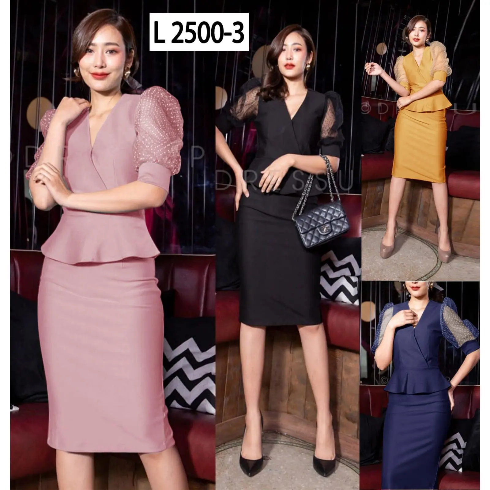 Rok Scuba Setelan Formal  Scuba Premium One Set Wanita Modern Terbaru High Panjang