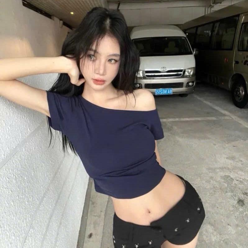 Áo Cánh dơi Nhún Sườn Trễ vai mặc được 3 Kiểu Chất Thun Cotton Phong Cách Hàn quốc somi vang sơ minu Nữ Top