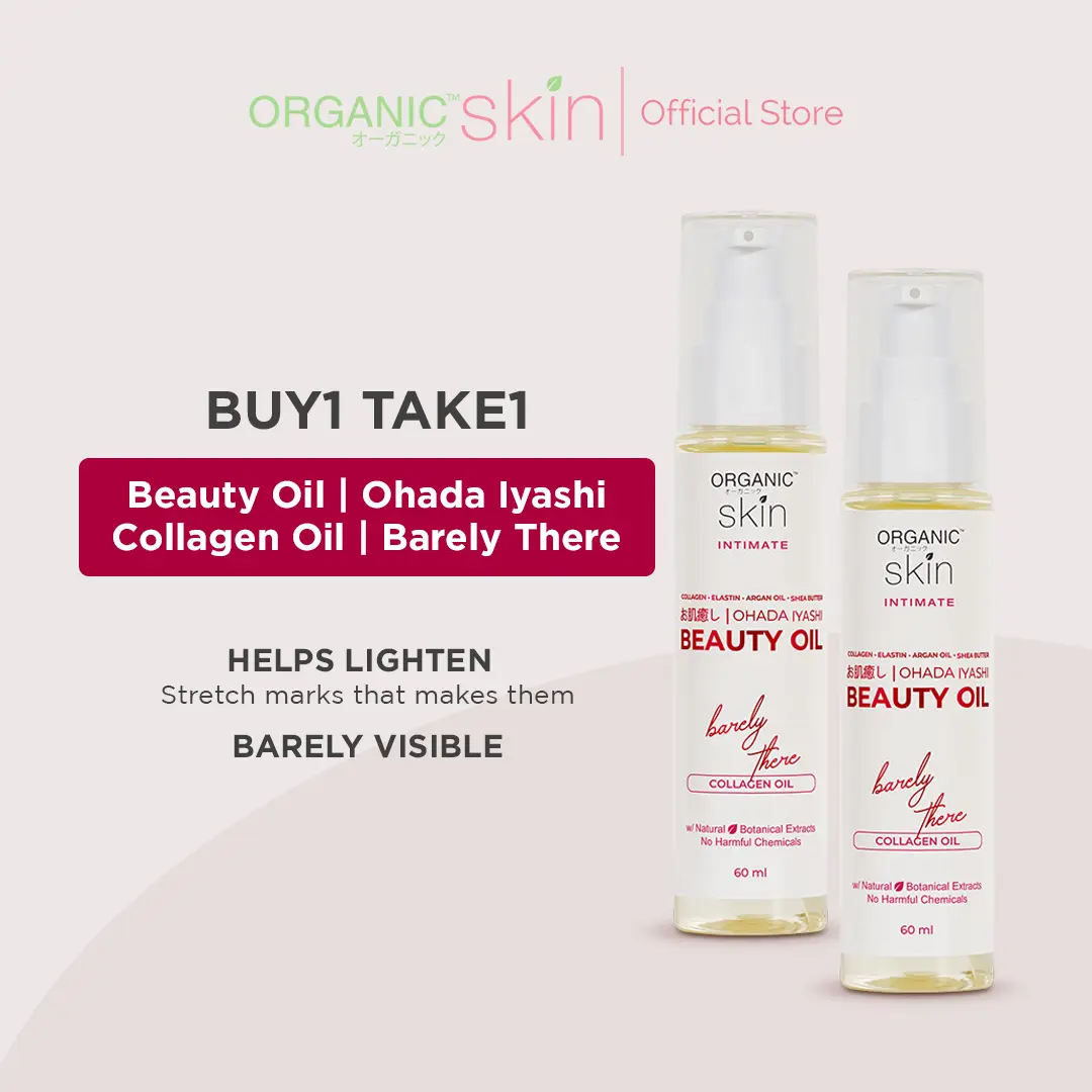 Buy 1 Take 1 Organic Skin Japan Intimate Beauty Oil 60ml with Vitamin E for Stretch Marks & Scar Remover Skin Therapy Oil Moisturizer Stretchmarks Sunflower Oil Essential Oil Lighten Scars Remover free shipping on sale items