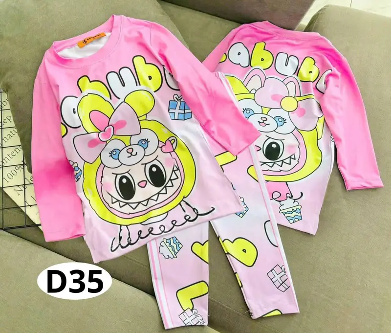 Combo dài tay bé gái chất vải mè thái (Shop đã tăng Size các Mẹ hạn chế trừ hao) quần áo trẻ em quần áo bé gái 2