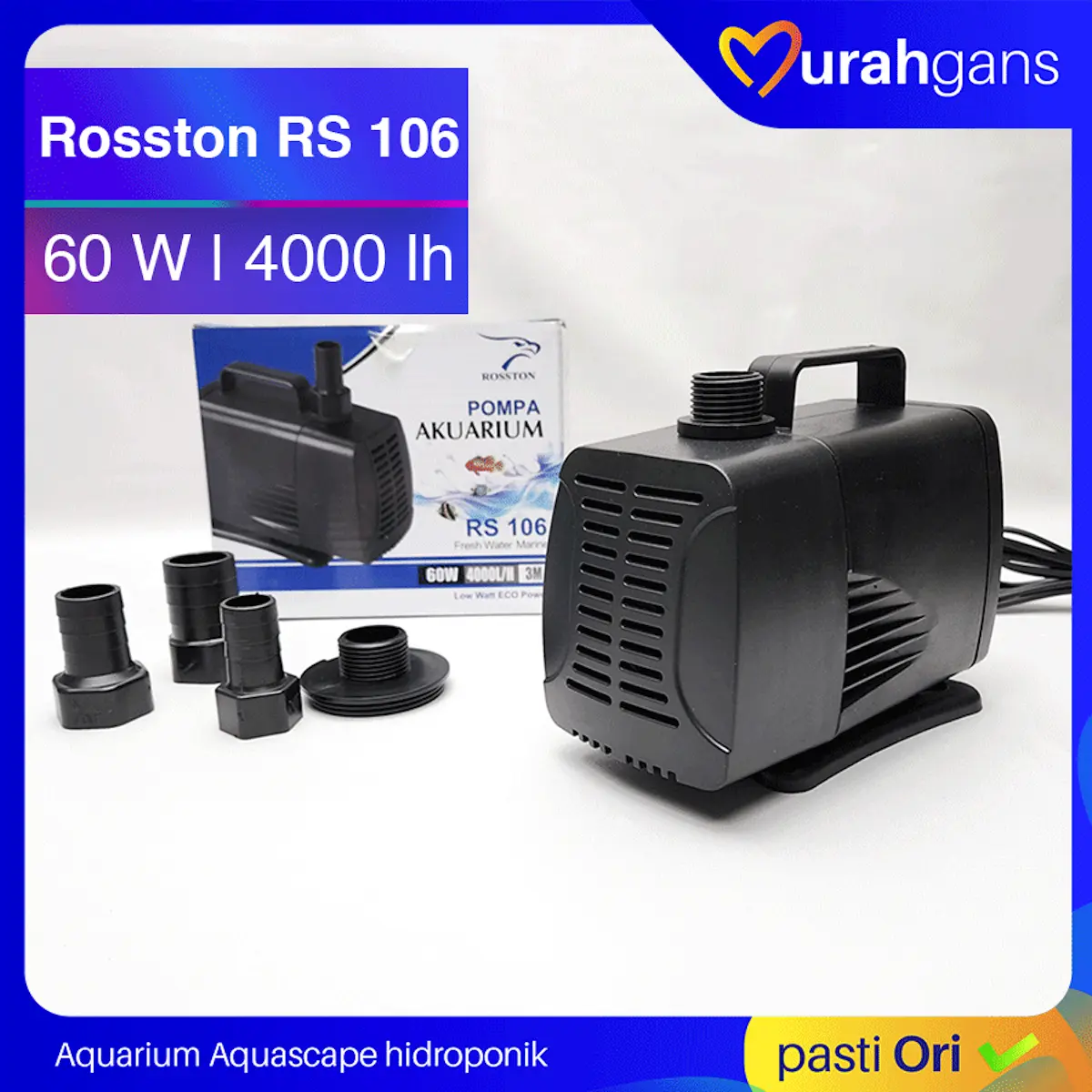 Pompa Aquarium Celup ROSSTON RS 106 4000 lh lagi Promo