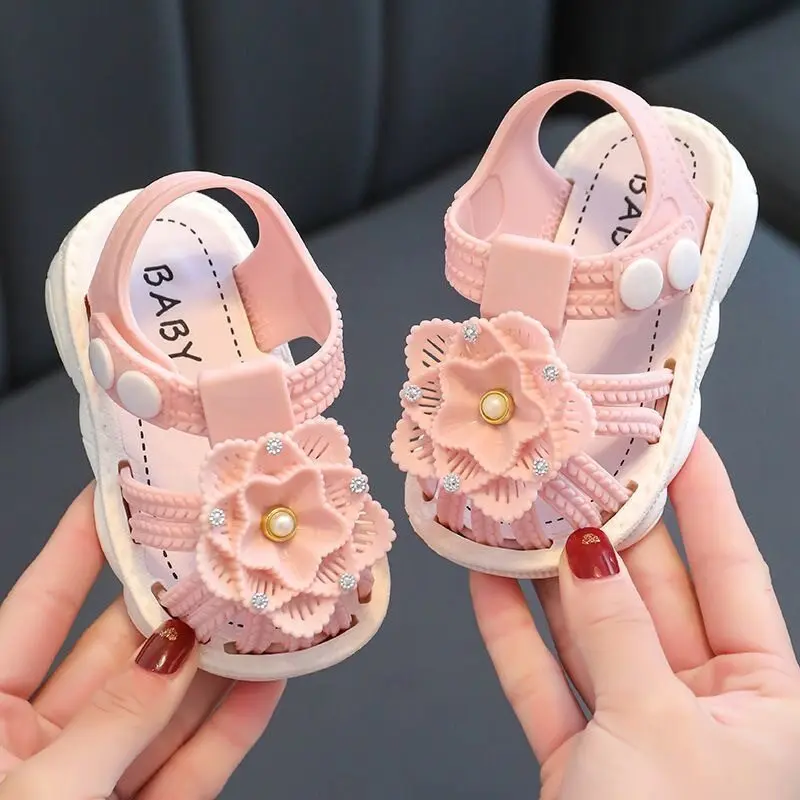 Dép Xăng Đan Trẻ Em, Dép Xăng Đan Bé Gái, Thiết Kế Dễ Thương, Chống Trượt, Chất Liệu Mềm Mại, Thích Hợp Sử Dụng Ngoài Trời