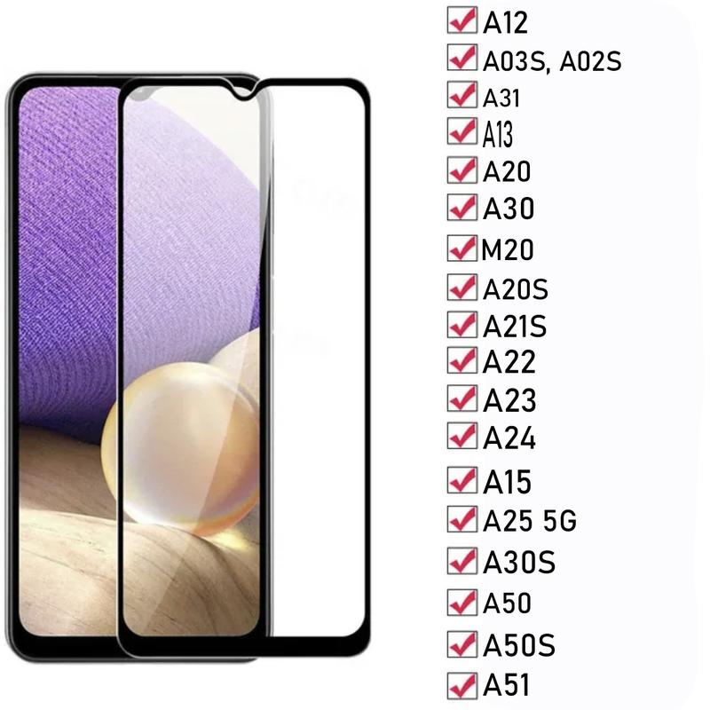 Kính Cường lực Dành Cho Samsung A12/A03S/A02S/A31/A13/A20/A30/M20/A20S/A21S/A22/A23/A24/A15/A25/A30S/A50/A50S/A51 Full Màn Hình